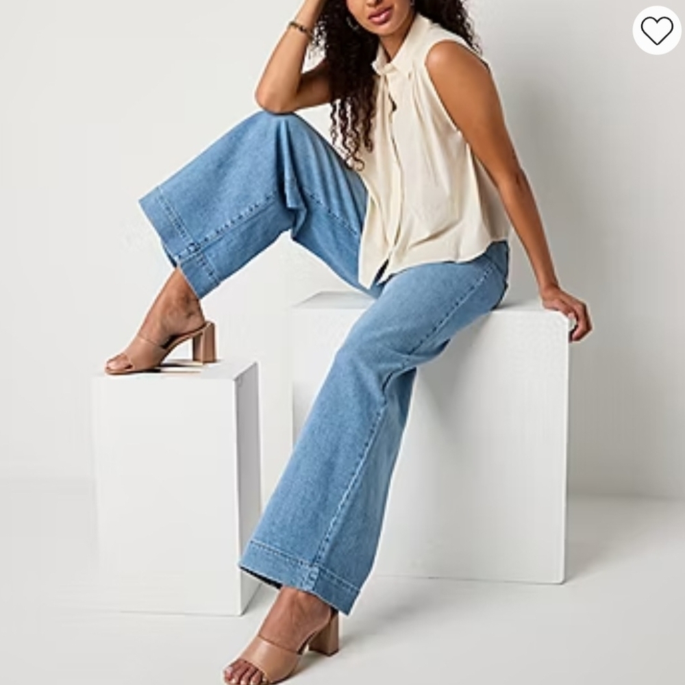 a.n.a Light Blue Flare Jeans.